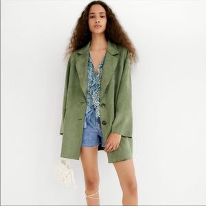 NWT Zara Faux Suede Jacket